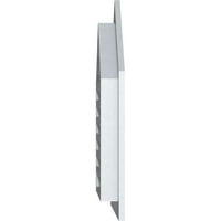 Ekena Millwork 22 W 36 H врв на врвот на теренот за проветрување: Функционален, PVC Gable Vent W 1 4 рамка