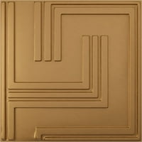 Ekena Millwork 5 8 W 5 8 H геометриски ендурал декоративен 3Д wallиден панел, светло палто злато