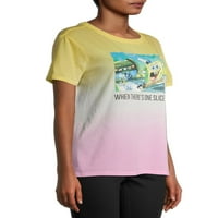 Spongebob SquarePants Juniors Едно парче лево маица за боја на мем