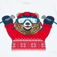 Графичка маичка за скијачки мечки Garanimals Toddler Boys