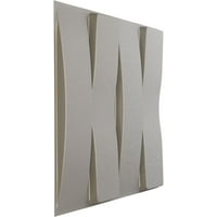 Ekena Millwork 5 8 W 5 8 H Caputo Endurawall Декоративен 3Д wallиден панел, текстурирано метално сребро