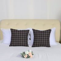 Уникатни поволни цени Декоративни фрлања за фрлање перници карирани 18 x18