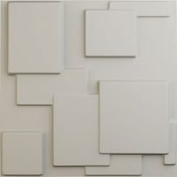 Ekena Millwork 5 8 W 5 8 H GOMEZ ENDURAWALL Декоративен 3Д wallиден панел, ултраковер сатенски цвет бело