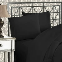 Хотелска машина за постелнина што може да се мие свилен мек лист, полн црна боја