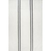 Нулум Стациа ленти волна рамка за килим, 6 '9', слонова коска