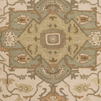 Уметнички ткајачи Демитриос Мос Традиционален килим со тркалезна област со 4 '