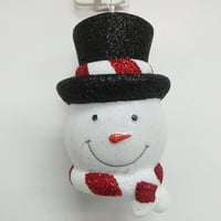 Време на празник Црн врвен капа на снежникот на снежникот на главата