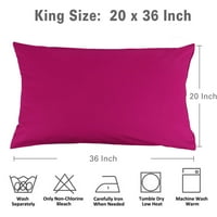 Единствени поволни цени Египетска памучна перница за покривање на куќи Фуксија Кинг