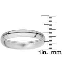 Крајбрежен накит четкан и полиран ринг -титаниумски бенд прстен
