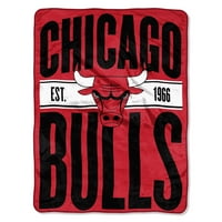 Чикаго Булс „Исчистете го“ 46 ”60” микро Рашел фрлање