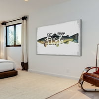 Мармонт Хил Јадете сон риба ликовна уметност ПРИНТ од колективниот уметнички колектив Мармонт Хил