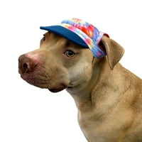 Живописен живот полиестер цветно куче капа, розова, м