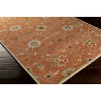 Уметнички ткајачи алби Руст Традиционален килим од 5 '8'