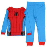 Marvel Spiderman Boys на момчињата и панталони сет за пижами