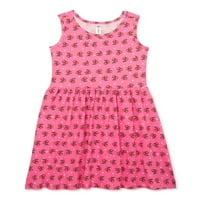 Miss Pink Girls Dirls без ракави плетени печатени фустан, големини 4-12