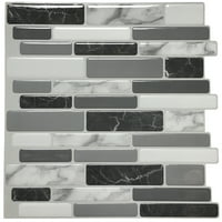Art3d 10-плочки самостојна лепење на wallидни плочки и стапчиња за заптивки за кујна, 12 x12