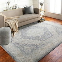 Уметнички ткајачи Авант Гарде Медалјон област килим, сива, 7'10 10'3
