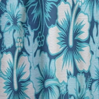 DesignART 'Индиго Хаваи Сини цвеќиња