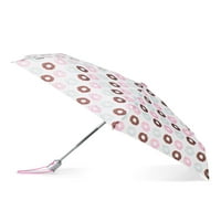 Neverwet® Auto-Epen Open Mini чадор, бела мулти-боја