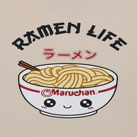 Маручан Бојс Рамен графичка маица со долги ракави, големини 4-21