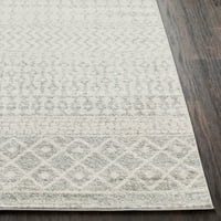 Уметнички ткајачи Елазиз Геометриска област килим, надвор од бела боја, 12 '18' '