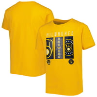 Младинска златна маица за лого на пиварите на Милвоки