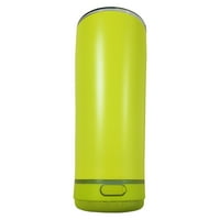 Зунами Оз Оз од не'рѓосувачки челик со двојно wallид изолиран Тумблер со Bluetooth звучник - жолта