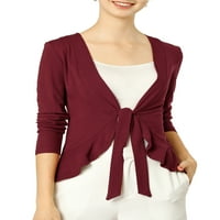 Уникатни поволни цени за женски долги ракави вратоврска предна тешка кардиган плетен кардиган