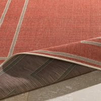 Уметнички ткајачи Алфреско цврста област килим, 'рѓа, 2'3 11'9