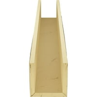 Ekena Millwork 4 W 10 H 18'l 3-страничен груб кедар ендуратан фау дрво тавански зрак, премија на возраст