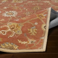 Уметнички ткајачи алби Руст Традиционална 9'9 Квадратна област килим