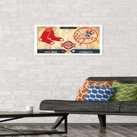Ривалства - Yorkујорк Јанкис против Бостон Црвен, така wallиден постер, 14.725 22.375