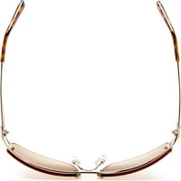 Rocawear r Mens Правоаголен УВ заштитен полу-безмилен метал очила за возрасни