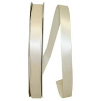 Reliant Ribbon Single Face Satin All Iimes Cream Polyester Ribbon, 3600 0,62