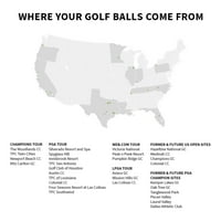 Насловот за голф топки за голф, квалитет на АААА, пакет