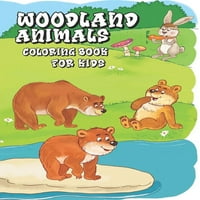 Книга за боење на животни од шумски предели за деца: Подарок за деца, девојчиња момчиња тинејџери - над симпатична
