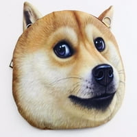 Женско 3D печатено куче лице крстосница торба Нова чанта KT00073