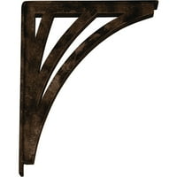 Ekena Millwork 2 W 12 D 15 H Невио заграда за ковано железо ,, антички бронза