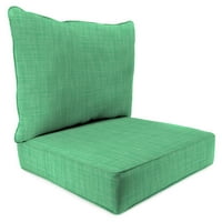 Производство на Jordanордан 46,5 24 Харлоу Дил Зелена цврста правоаголна правоаголна длабоко седење седиште и задната перница со заварувања