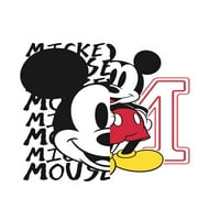 Апстрактна графичка маичка на кратки ракави на Мики Маус на Јуниорс