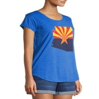 Дома слободна женска маичка со знаме на Аризона