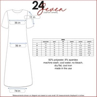 24 Севендна облека за удобност на лактот Должина на лактот Максински фустан