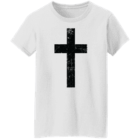 Графичка Америка христијанска вера Исус и вкрстена колекција на графички маици на жените